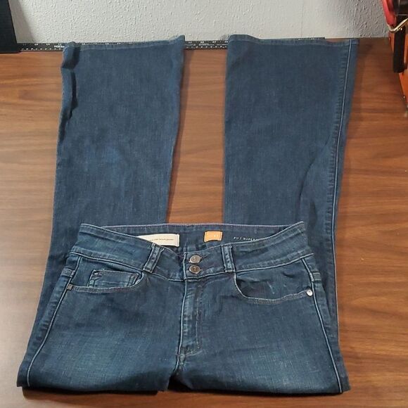 Pilcro and the Letterpress Superscript Wide-Leg High Waist Trouser Jeans Size 27 - Picture 2 of 13